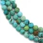 Turquoise ronde facette 5mm x 40cm