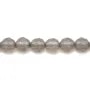 Agate grise Ronde facette 4mm x 40cm