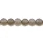 Agate grise Ronde facette 4mm