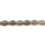 Grey agate drop 10x15mm x 5pcs
