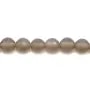 Agate grise Ronde facette 8mm x 40cm