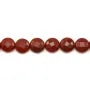 Agate rouge rectangle facette 8x12mm x 40cm