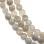 Agate grise ronde plat 12mm x 40cm  