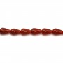 Red agate drop 6x9mm x 40cm