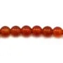 Agate rouge ronde 4mm x 40cm