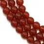 Agate rouge ronde 6mm x 40cm
