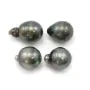 Perle de culture de Tahiti, baroque, 13-14mm x 4pcs