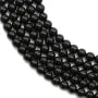 Tourmaline noire ronde 4mm x 40cm