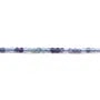 Fluorite en forme de cube facette 2mm x 40cm
