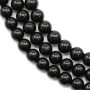Black tourmaline  Round 8mm