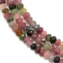 Tourmaline Faceted Rondelle3* 4mm x 40cm 