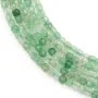 Quartz fraise verte cube facetté 2.5mm x 39cm