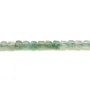 Quartz fraise verte cube facetté 2.5mm x 39cm