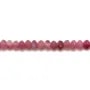 Tourmaline Rose Rondelle Facette  2x3mm x 40cm