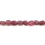 Tourmaline rose forme en baroque x 40cm