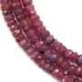 Rubis rouge,en forme de rondelle facette 3x5mm x 40cm