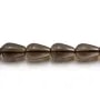 Smokey quartz drop 7x10mm x 40cm    
