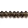 Quartz Fumé Rondelle Facette 3x5mm x 40 cm 