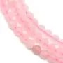 Quartz Rose Ronde Facette 4mm x 40cm 