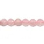 Quartz Rose Ronde Facette 14mm x 40cm 