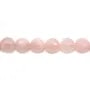 Quartz Rose Ronde Facette 16mm x 40cm 