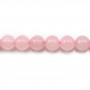 Quartz  Rose Rond 10mm x 40cm 