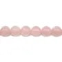 Quartz  Rose Rond 16mm x 40cm 