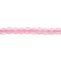 Quartz rose rond facette 2mm x 40cm