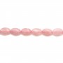 Quartz Rose Ovale 10x14mm x 40cm 