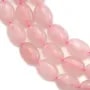 Quartz Rose Ovale 13x18mm x 40cm 