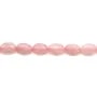 Quartz Rose Ovale 13x18mm x 40cm 