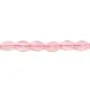 Quartz Rose Ovale facette  10x14mm x 40cm 