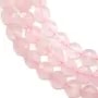 Quartz Rose Ronde Plate facette 10mm x 40cm