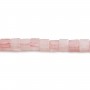 Quartz rose en forme de cube, mesurant 4mm x 40cm