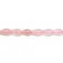 Quartz Rose Goutte Facette 8x12mm x 4pcs