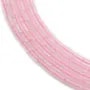 Quartz rose, en forme de tube, de taille 2* 4mm x 39cm