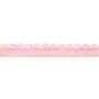 Quartz rose, en forme de rondelles facettées, de taille 4 * 6mm x 39cm