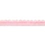 Quartz rose, en forme de rondelles facettées, de taille 4 * 6mm x 39cm