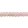 Quartz rose, en forme de rondelle, 4x6mm x 40cm