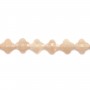 Aventurine rose trèfle facette 13mm x 2pcs
