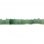 Aventurine, forme rondelle carré, 2.5x4.5mm x 39cm