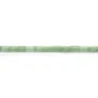 Aventurine green color, in shape of tube, 2x4mm x 40cm