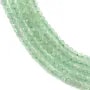 Aventurine green, in the shape of a faceted roundel, 2 * 3mm x 39cm