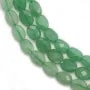 Aventurine, de forme ovale facetté, 6x8mm x 39cm