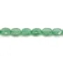 Aventurine, de forme ovale facetté, 6x8mm x 39cm