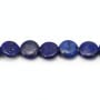 Lapis lazuli, de forme ronde plate, 10mm x 40cm