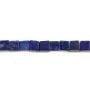 Lapis-Lazuli en cube sur fil 6.5mm x 40cm