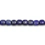 Lapis lazuli bleu, de forme carré 6mm x 39 cm