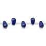 Lapis lazuli goutte 6x9mm x 40cm