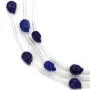 Lapis lazuli tête de mort 12mm 
